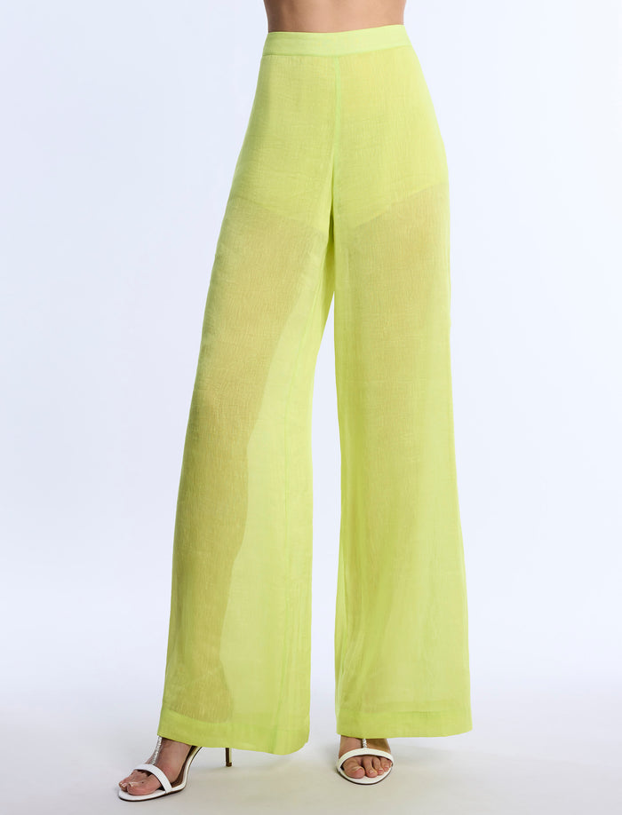Airy Sheer Textured Pant