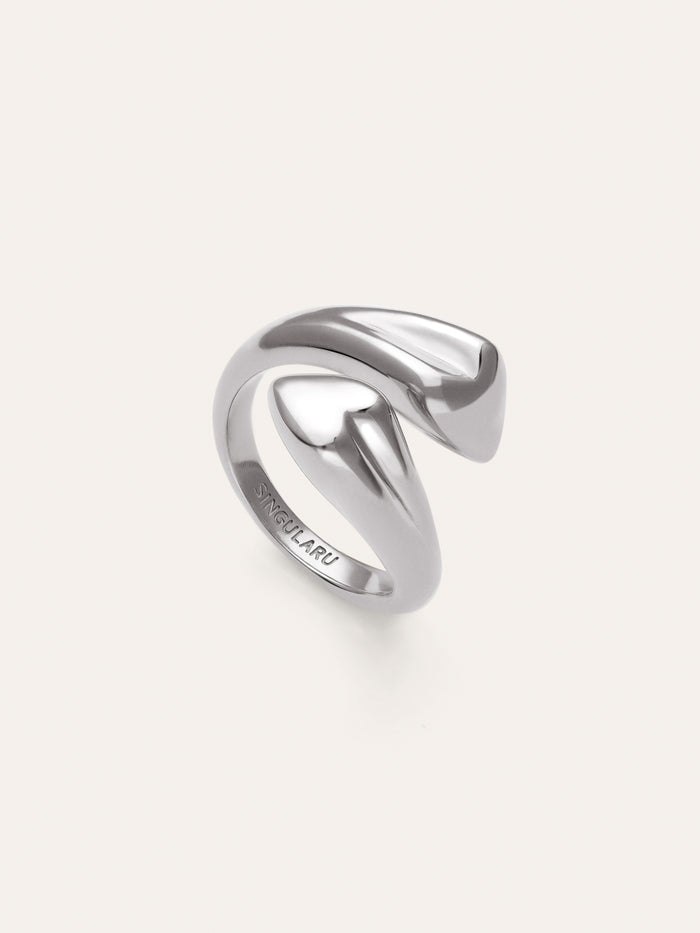 Anillo Abbraccio Amour Acero