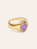 Anillo Amanda Violeta Baño Oro