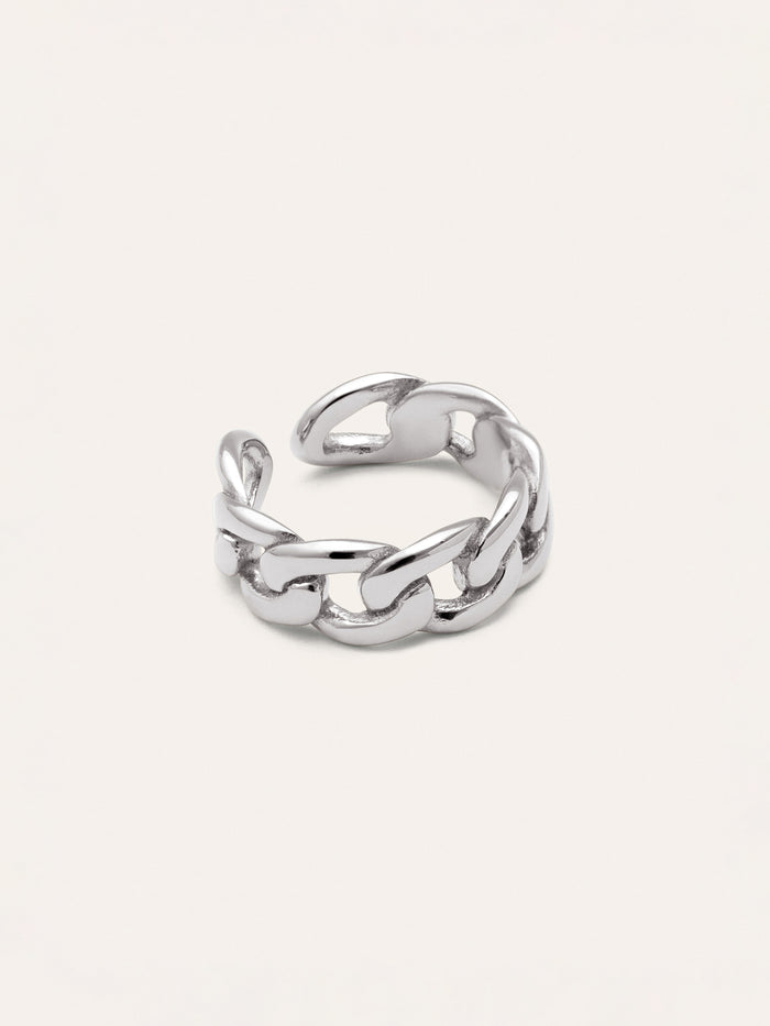 Anillo Chunky Eslabón Acero