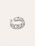 Anillo Chunky Eslabón Acero