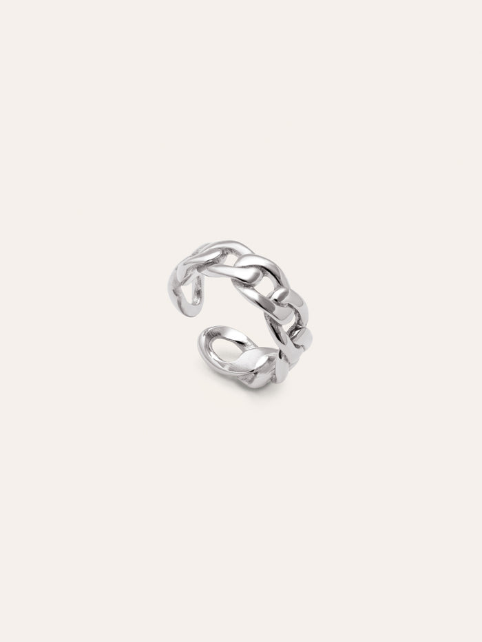 Anillo Chunky Eslabón Acero