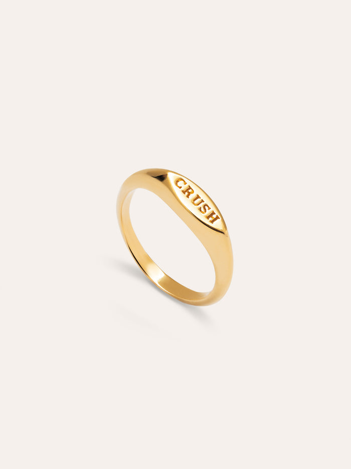 Anillo Crush Baño Oro