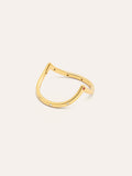 Anillo Doble Peak Pink Baño Oro