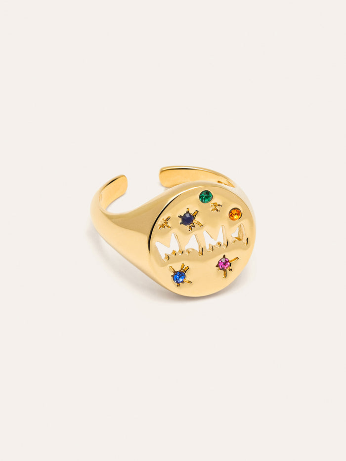Anillo Mamá Baño Oro