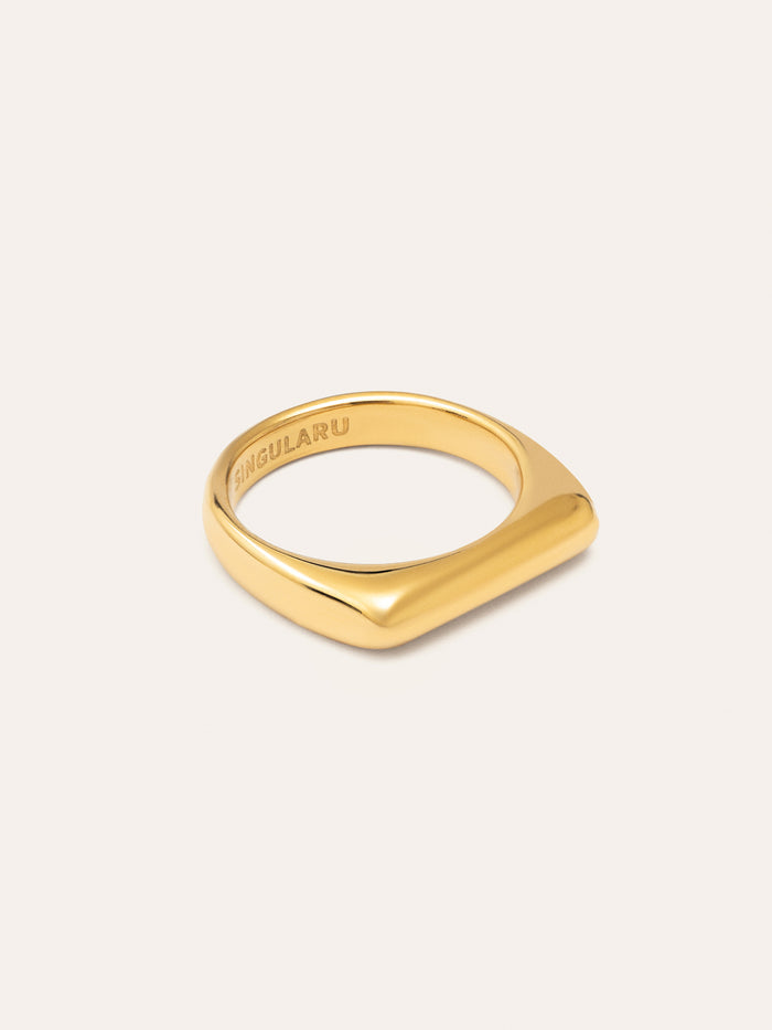 Anillo Mariana Acero Baño Oro