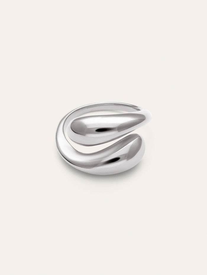 Anillo Maxi Abbraccio Acero