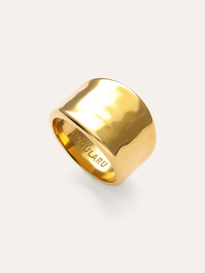 Anillo My Ocean Acero Baño Oro