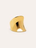 Anillo Odisea Acero Baño Oro