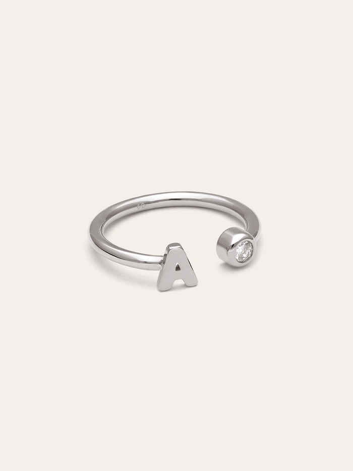 Anillo Personalizado Letter Spark Acero