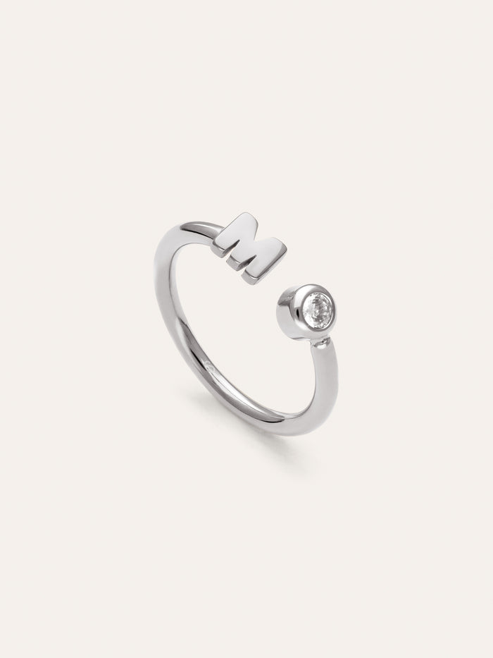 Anillo Personalizado Letter Spark Acero