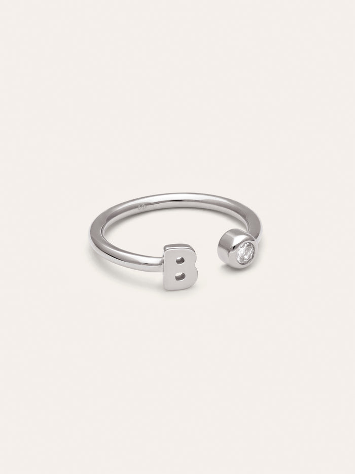 Anillo Personalizado Letter Spark Acero