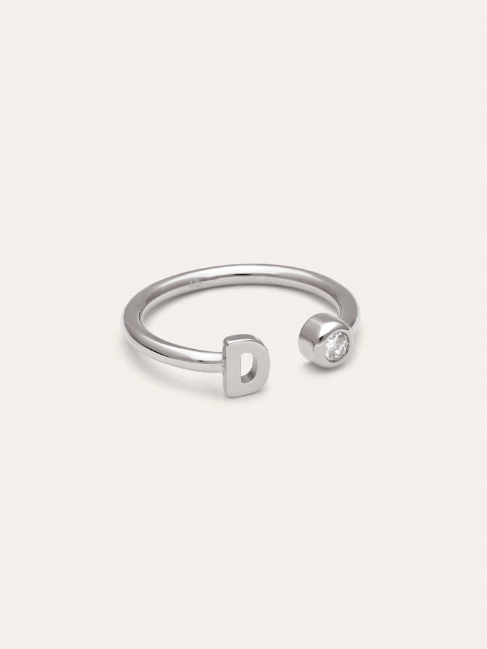 Anillo Personalizado Letter Spark Acero