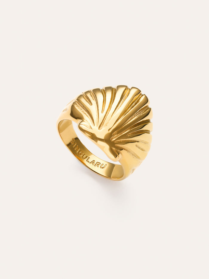 Anillo Shelly Acero Baño Oro