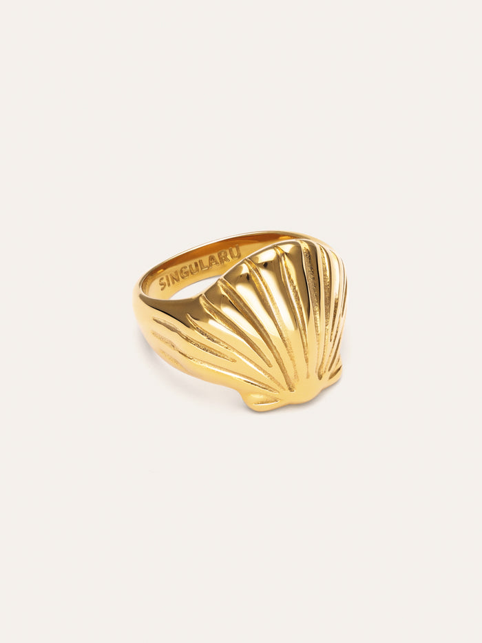 Anillo Shelly Acero Baño Oro