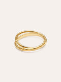 Anillo Story Acero Baño Oro