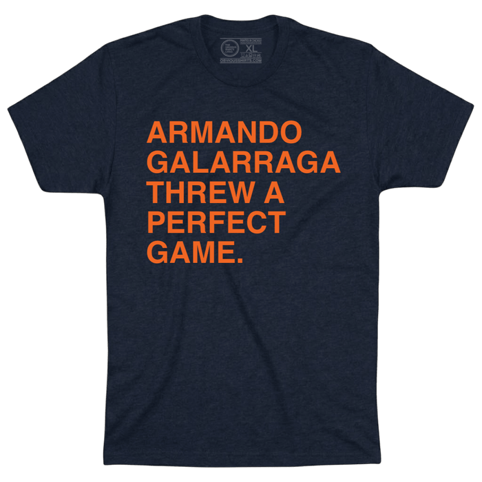 ARMANDO GALARRAGA THREW A PERFECT GAME. - OBVIOUS SHIRTS