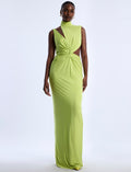 Asymmetrical  Jersey Gown