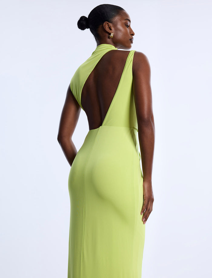 Asymmetrical  Jersey Gown