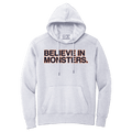 BELIEVE IN MONSTERS. GREY (HOODED SWEATSHIRT) - OBVIOUS SHIRTS