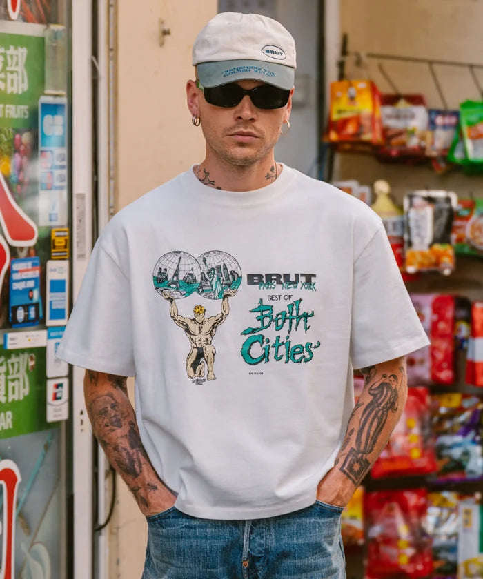 BEST OF BOTH CITIES TEE T-Shirts X-SMALL / WHITE - BRUT Clothing
