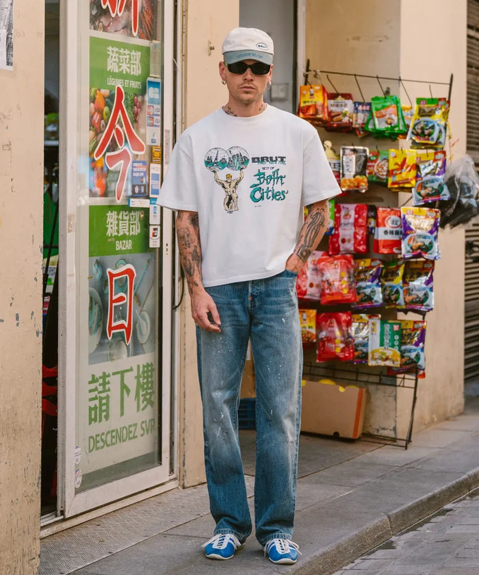 BEST OF BOTH CITIES TEE T-Shirts X-SMALL / WHITE - BRUT Clothing