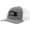 BLEACHER BUMS SNAPBACK HAT. (GREY/WHITE) - OBVIOUS SHIRTS