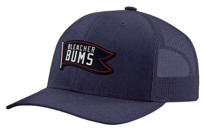 BLEACHER BUMS SNAPBACK HAT. (NAVY/NAVY) - OBVIOUS SHIRTS