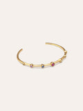 Brazalete Rainbow Bubbles Baño Oro