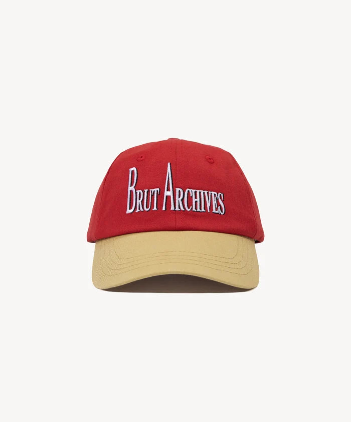 BRUT CAPITAL CAP Hats and Caps ONE SIZE / RED / BEIGE - BRUT Clothing