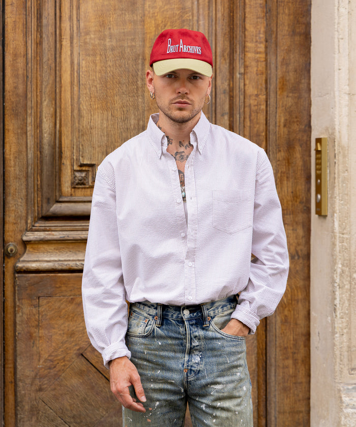 BRUT CAPITAL CAP Hats and Caps ONE SIZE / RED / BEIGE - BRUT Clothing