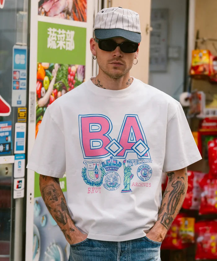 BRUT UNIVERSITY TEE T-Shirts X-SMALL / WHITE - BRUT Clothing