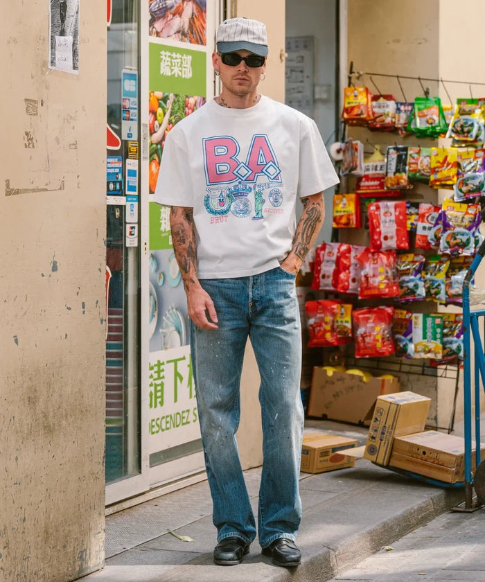 BRUT UNIVERSITY TEE T-Shirts X-SMALL / WHITE - BRUT Clothing