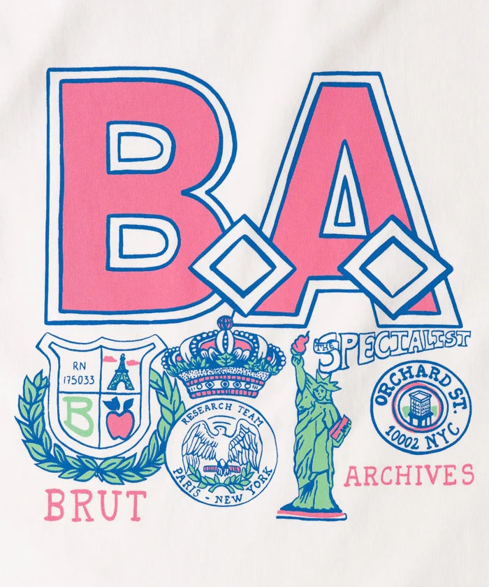 BRUT UNIVERSITY TEE T-Shirts X-SMALL / WHITE - BRUT Clothing