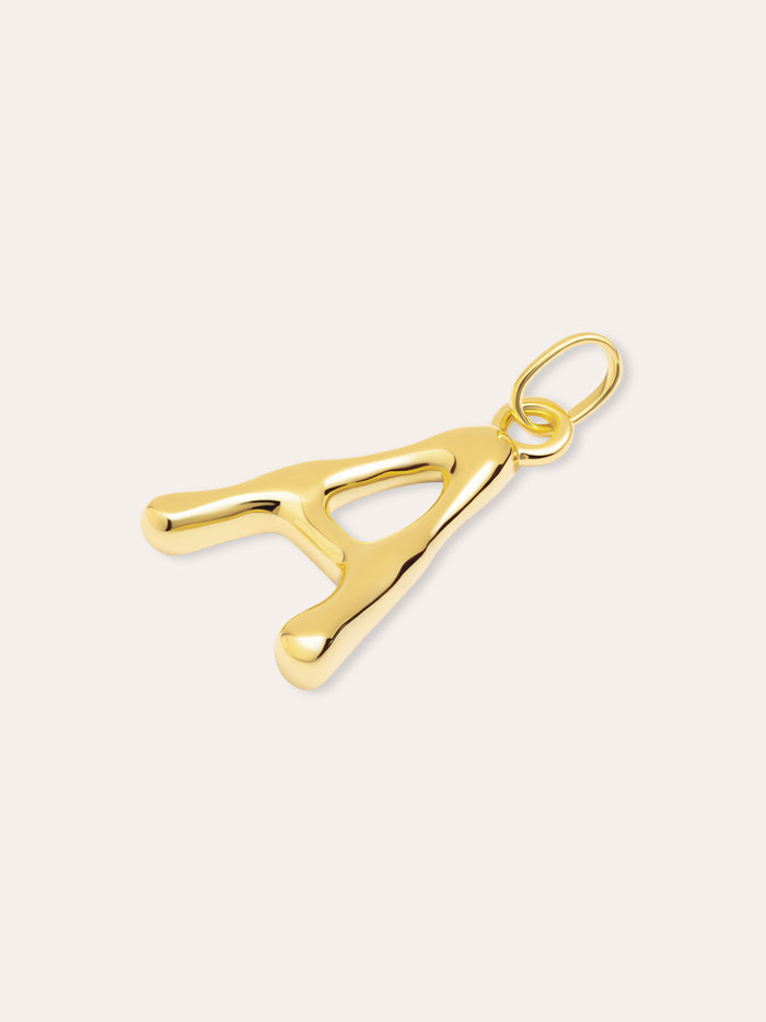Charm Letter XL Baño Oro