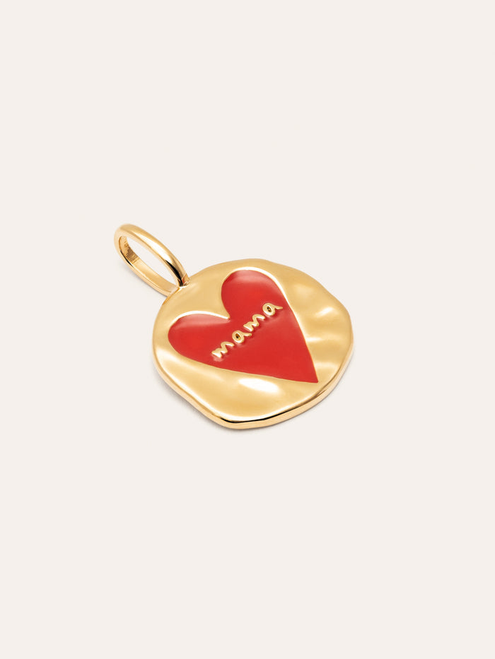 Charm Mamá Lovely Heart Baño Oro