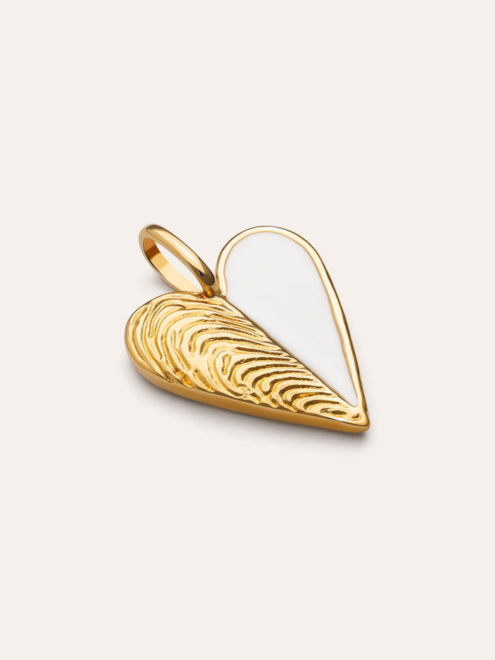 Charm Mejillón Enamel Baño Oro