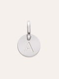 Charm Mini Medallion Letter Acero
