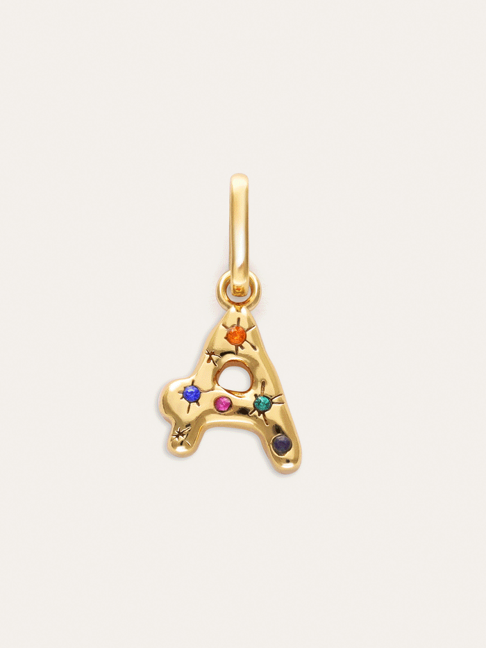 Charm Personalizado Inicial Organic Colors Baño Oro