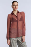Chiffon Button Down
