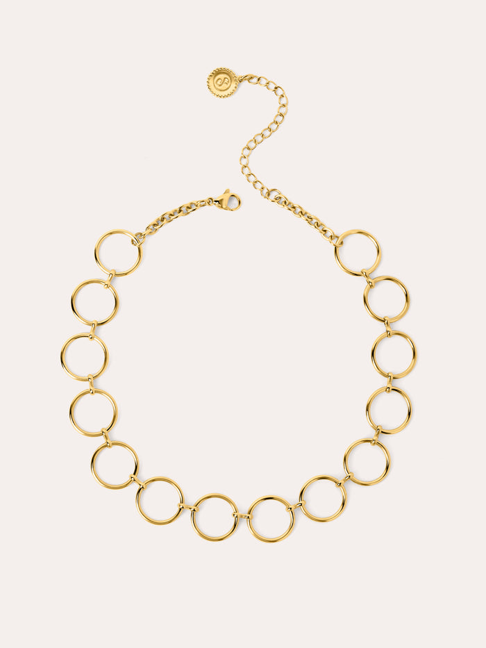 Choker Circles & Circles Acero Baño Oro