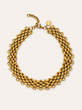 Choker Galea Acero Baño Oro