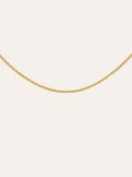 Collar Celestia Acero Baño Oro