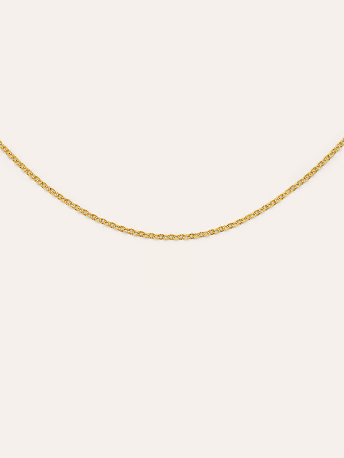 Collar Celestia Acero Baño Oro