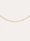 Collar Chance Acero Baño Oro