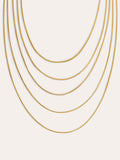 Collar Cleopatra Acero Baño Oro