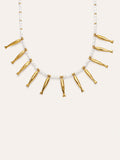Collar Costa Acero Baño Oro