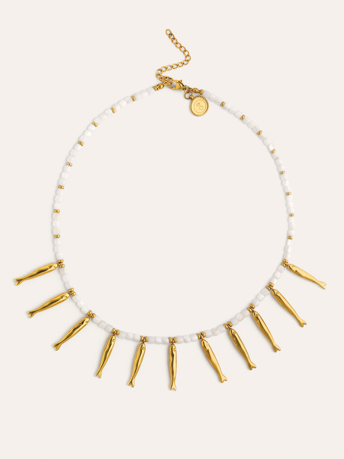 Collar Costa Acero Baño Oro