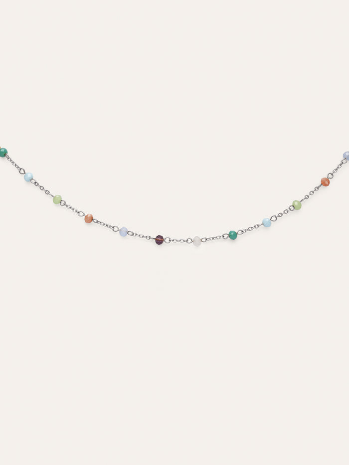 Collar Crystals Colors Acero