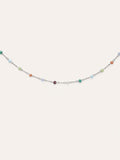 Collar Crystals Colors Acero